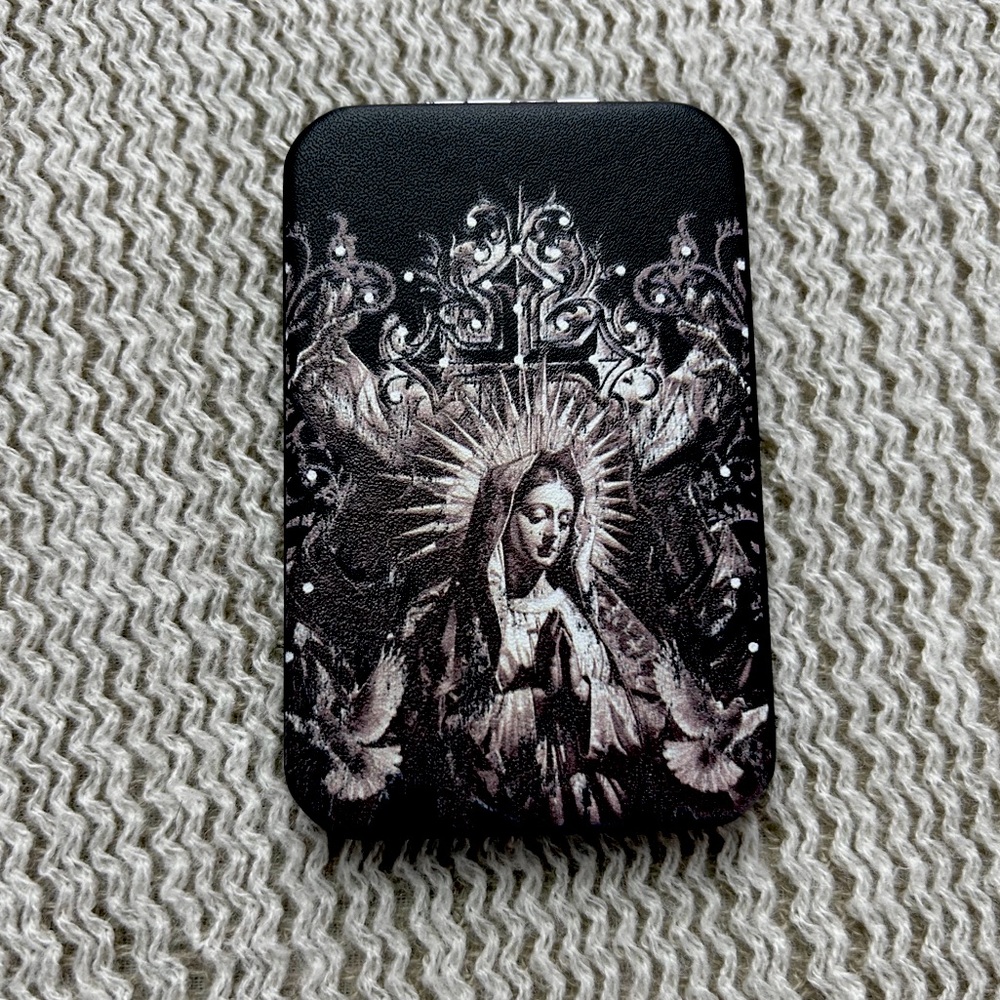 Virgin Mary Travel Flip Mirror